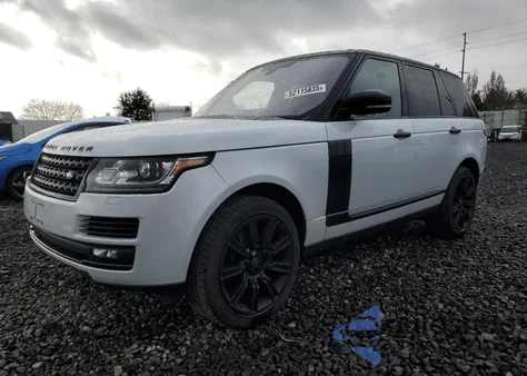 2016 Land Rover Range Rover 3.0L V6 Turbocharged Diesel Hse Td6 z USA, uszkodzony, nr VIN SALGS2KF9GA258617
